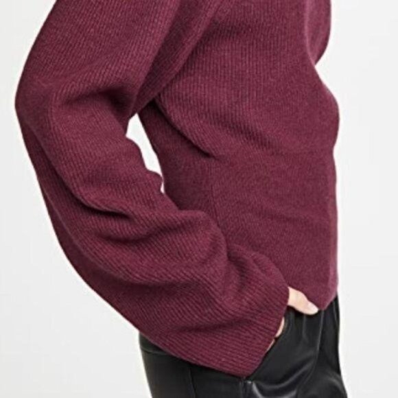 Nanushka Arden Knit Bell Sleeve Crew Neck Sweater - Picture 8 of 11